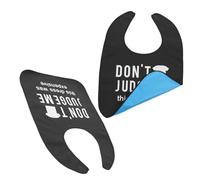 OATIPHO 2 Pièces Bavoir Imperméable Dossier Bibs Adultes Âgés Bavoir Pour Adulte De Vêtements De Salle à Manger Tissu Imperméable Noir