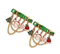 OATIPHO 2 Pièces Broche Clochettes de Épingles Décoratives pour Pulls et Cardigans Accessoire pour Femme Ornements de Sapin de