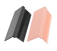 OATIPHO 2 Pièces Brosse à Cheveux Lissante avec Accessoires de Peigne Outil de Coiffure Pratique pour Salon et Maison Noir Rose