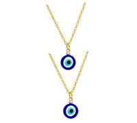 OATIPHO 2 Pièces Collier Oeil du Diable homme collier pendentif chaîne de cou créative décor de chaîne de cou collier yeux de diable Plaqué or véritable 18 carats