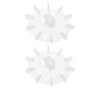OATIPHO 2 Pièces de Pales de Ventilateur de Refroidissement en Plastique Réglables pour Moteurs Électriques de Bureau Compatible Condenseur Système de Verrouillage Hélice Haute