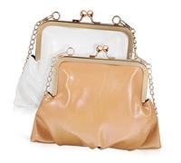 OATIPHO 2 Pièces Duffle Bag Makeup Bag Sling Bag Cosmetic Bag Straps chloebag Make up Bags Women Bag Bourse Pochette Fermoirs Porte-Monnaie Kiss Lock avec chaînes Unité Centrale