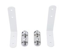 OATIPHO 2 Pièces Équerres à Angle Droit en L pour Fixation Écran Clips Robustes pour Panneaux de Bureau Accessoires de Support pour Cloison de Séparation Installation sans Découpe