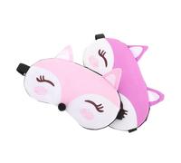 OATIPHO 2 pièces Masque de Nuit pour Garçon Fille Lot de Masque Renard Mignon Élastique Ajustable pour Filles pour Voyage Sommeil Nocturne