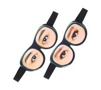 OATIPHO 2 pièces Masque de Sommeil Doux avec Sangle Réglable Cache Yeux Confortable pour Dormir Voyage et Sieste Lot de Aux