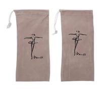 OATIPHO 2 Pièces Sac à Chaussures de Danse pour Femmes Pochette à Chaussures de Ballet Sacs à Chaussures Latins à Cordon Rangement de Danse