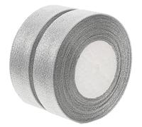 OATIPHO 2 Rouleaux Ruban de Décoration Multifonction Argenté Pailleté Yards pour Cadeau Fête Diy Mariage Anniversaire