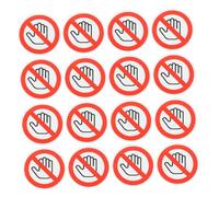 OATIPHO 20 Autocollants Adhésifs de Sécurité «Ne Pas Toucher» en Vinyle Diamètre 25 MM Forte Adhérence pour Machines Ateliers et Boîtes à Outils Prévention des Blessures