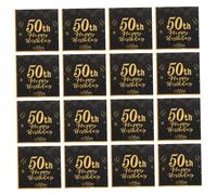OATIPHO 20 Pièces serviettes d'anniversaire Dîner noir serviettes serviette joyeux anniversaire serviette cocktail jetable serviettes de toilette invités serviettes de retraite papier