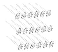 OATIPHO 20 pièces U Shaped Hairpins With Rhinestones Breath Design Wedding Hair Accessories For Bridesmaids And Women Lightweight And Comfortable For Traditional Chinese Weddings