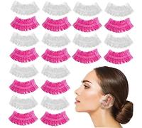 OATIPHO 200pièces Cache Oreilles Pour Douche Jetable Couvre-oreilles Pour Teinture Capillaire Et Bain Lot De Protège-oreilles Élastique Transparent
