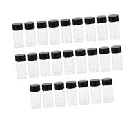 OATIPHO 25 Pièces Flacons Verre Transparent de Bouteilles Échantillons Rechargeables pour Huiles Essentielles Flacons et Pratiques avec Bouchon pour Voyage Stockage