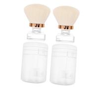 OATIPHO 2ensembles Pinceaux Maquillage Lot De Voyage Réutilisables Avec Manche Poils Doux Nettoyage Facile Pressée