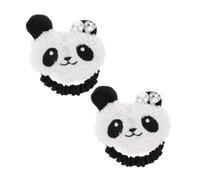 OATIPHO 2pcs Girls Hair Corde Set High Elasticity Panda Hair Ties Animal Mignon Tiez De Cheveux En Peluche Dessin Animé Scrunchy Pour Les Voyages Et Les Vêtements De Les Jours
