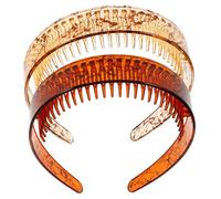 OATIPHO 2pièces Bandeau Anti-dérapant Femme Accessoire Cheveux Large à Dents Pour Maintien Optimal Parfait Pour Maquillage Et Sport