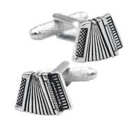 OATIPHO 2pièces Boutons De Manchette Homme Cuivre Accessoires De Chemise Pour Mariage Et Affaires Design Accordéon Élégant