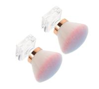 OATIPHO 2pièces Brosse à Ongles pour Nettoyage Brosse à Poussière pour Manucure Petit Pinceau pour Pédicure et Nail Art