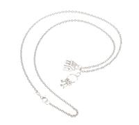 OATIPHO 2pièces Collier Alliage Charms Maison Et Clé De Pendaison De Crémaillère