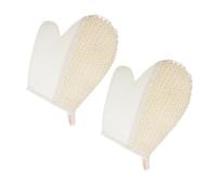 OATIPHO 2pièces de Bain Coton Naturel pour Gommage et Exfoliation du Corps Lot de Adaptés Douche au Spa au Nettoyage