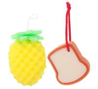 OATIPHO 2pièces Éponge De Bain Colorée Mousse Pour Lot De Éponge Exfoliante Douce Pour Nettoyage Corporel Pour Noël Et Bébés