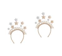 OATIPHO 2pièces Happy Birthday Star Headband Couronne De Fête Pour Adultes Accessoire De Pour Photos