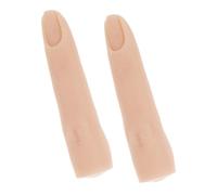 OATIPHO 2pièces Manche Entraînement Pour Ongles Main Silicone Doigt Entraînement Pour Manucure Pratique Des Ongles Kit De Manucure Outils De Nail Art Faux Doigts Pour Nail Art Pour