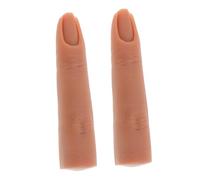 OATIPHO 2pièces Mannequin De Main Silicone Modèle De Doigt Aimanté Et Mobile Pour Entraînement Pose Ongles Pratique Du Nail Art
