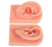 OATIPHO 2pièces Modèle Entraînement Piercing Oreille Lot de Modèles Silicone pour Pratique Oreille Humaine à Percer Outil Pédagogique pour Piercing