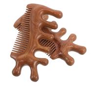 OATIPHO 2pièces Peigne De Massage Pour Chevelu Bois Naturel Outil De Grattage Pour Soin Corps Masseur Antipelliculaire