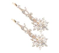 OATIPHO 2pièces Pins à Cheveux Pour Mariage Épingle à Cheveux Française Scintillante Épingle à Forme De Fleur Pour Mariée Et Demoiselle Honneur