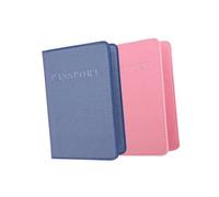 OATIPHO 2pièces Porte-Passeport Cuir PU Mat avec Fermoir Magnétique pour Passeport Carte Identité Carte De Crédit Documents Liquide Design Multifonctionnel Et Pratique