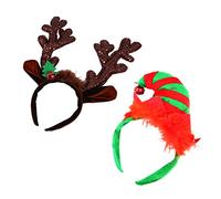OATIPHO 2pièces Serre-tête De Noël De Renne Mini Couvreur-chef De Noël Lot Accessoires Pour Cheveux