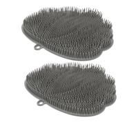 OATIPHO 2pièces Tapis De Bain Antidérapant Matelas Exfoliant Pour Accessoire De Mains Masseur De Corps Et Polyvalent