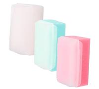 OATIPHO 3 pièces Brosses de Bain Éponge Colorée pour Brosse à Shampooing et Gommage Brosse de Massage Douce pour Bain Relaxant