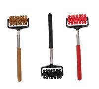 OATIPHO 3 pièces Masseur Dos avec Roue Roulante Outil Grattage Dos Portable Appareil Massage Antidérapant pour Soulagement Démangeaisons Cadeau Pratique pour Maison et Couleur Aléatoire