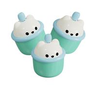 OATIPHO 3 Pièces moussant visage soin du visage bulle peau nettoyeur tasse de mousses nettoyantes pour le visage appareil de nettoyage du visage abdos Vert