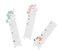 OATIPHO 3 Pièces Peignes de Toilettage Licorne Brosse à Cheveux Multifonctionnelle Antistatique Portable pour Filles Design et Doux pour Massage Confortable