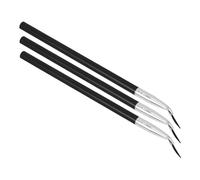 OATIPHO 3 Pièces Pinceau Eye-liner Multifonctionnel Ultra Eye-liner Coudé Contour Courbé Doublure Pinceaux De Maquillage Inclinés Outil Applicateur De Cils Brosse à Cils Plastique
