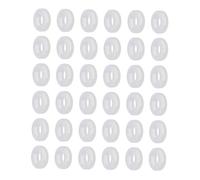 OATIPHO 30 Paires d'Embouts de Branches de Lunettes Antidérapants en Silicone Transparent Manchons Ronds pour Lecture et Soleil Accessoires Légers pour Maintien Sécurisé