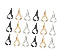 OATIPHO 30 Pièces Anneau D'ongle Bouts D'ongles Gothique Punk Anneaux De Griffe D'ongle Anneaux De De Cheveux Bijoux De Costume D'halloween Griffe De Doigt Cosplay Alliage De Zinc