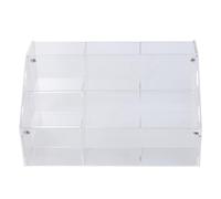 OATIPHO 3étage Organisateur De Pinceaux Transparent Pour Maquillage Cosmétique Avec Compartiments Multiples Pour Surligneur Blush Et Autres Produits