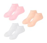 OATIPHO 3Paires Hydratantes pour Secs et Fissurés Lot Couleur Chair Réparateur pour Talons Crevassés et Abîmés
