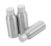 OATIPHO 3pièces Flacons De Voyage Vides Aluminium Lot Pour Soins De Peau Huiles Essentielles Rechargeables Étanches Avec Bouchons à Vis
