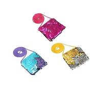 OATIPHO 3pièces Porte-Monnaie à Sequins pour Garçon Fille Carré Mode De Petit Portefeuille pour à Main Couleurs Aléatoires
