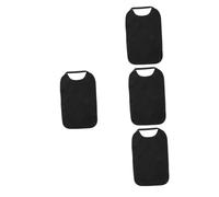 OATIPHO 4 Pièces Bavoir Adulte Lavable et Imperméable avec Ramasse Miettes Protection Repas Élastique pour Personnes Âgées et Handicapées de Cou Confortable Noir
