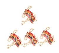OATIPHO 4 Pièces broche corsage Douane épingles Musique revers nouveauté broche accessoire vestimentaire broche de col de mode goupille d'écharpe alliage