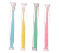 OATIPHO 4 pièces Brosse à Dents Micro Nano Souple Poils Ultra Doux pour Nettoyage Profond Soin Gingival Adaptée Adultes Seniors Femmes Enceintes et Porteurs Dappareils Orthodontiques