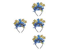 OATIPHO 4 Pièces Coiffure Décorative Accessoires Photo Coiffe De Fête Décorations Ramadan Moubarak Eid Décorations Moubarak Ornement Eid Diy Plastique Bleu