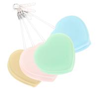 OATIPHO 4 Pièces Lot de Lingettes Nettoyantes pour Écran Cœur Macaron Chiffon Microfibre Double-face Nettoyeur Lunettes Lentilles et Écran Portable et Réutilisable avec