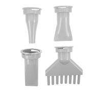 OATIPHO 4 Pièces Nozzle Set For Dog Hair Dryer Abs Plastic Pet Grooming Tool With Flat Round Comb Attachments Fit For Gentle Precise Drying